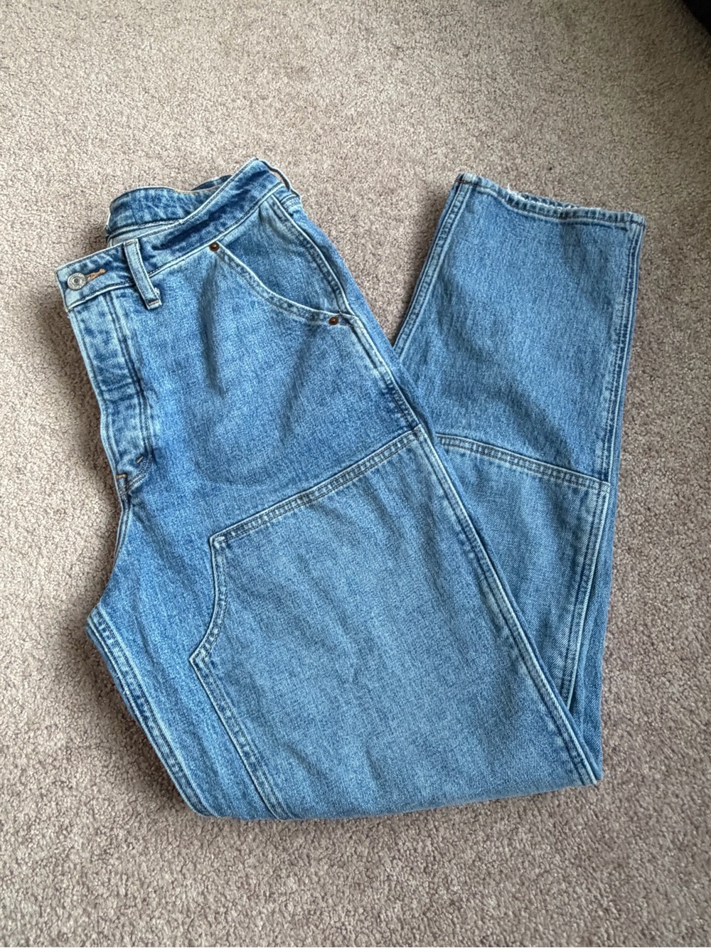 🍁 ABERCROMBIE + FITCH - The Dad High Rise - Size 30 - FLAW